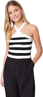 Basic knitting shirt with Licou collar for femme trendyol (package of 1).. DIAYTAR NIGERIA: Where shopping is easy, prices are low, and delivery is just days away.