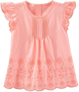 Cotton top with Oshkosh eyelets, size: 12-18 m (30 "-31.28"), color: pink, coral.. DIAYTAR NIGERIA brings online shopping to every Nigerian with affordable prices and reliable shipping.