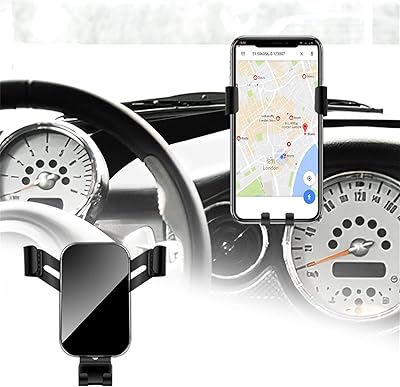 Nefeli car phone support for mini R50 R52 R53, automotive accessories, interior decoration, phone support [big phones with compatible case] black.. From Lagos to Kano, DIAYTAR Nigeria delivers across Nigeria in days.