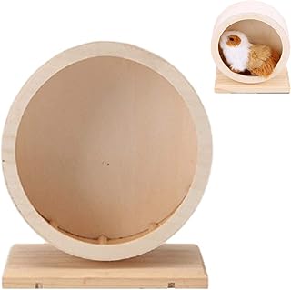 MMIAOO GRAND ROTATIVE ROOM FOR HAMSTERS, HAMSTER RACE TOET - Race wheel with Silent Wooden Support, Hamster, India pig, hedgehog, chinchilla (32 cm).. Get what you need, when you need it — DIAYTAR Nigeria delivers fast.