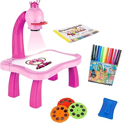 Educational table for children with intelligent children's projector, drawing table with light music, children's drawing table for children.. Discover the convenience of DIAYTAR NIGERIA's vast e-commerce platform with delivery in just 5-8 days.