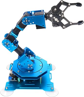Leonsol Robot Arduino Arm 6 D.O.F. For Steam programming with notes on servo settings, wireless/wired mouse/mobile and tutorial controller.. DIAYTAR NIGERIA connects your desires with reality through our affordable e-commerce platform and quick delivery.