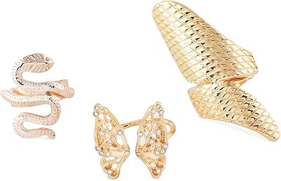 Modern 3 -piece ring set with pink gold and gold dotted with Zaveri pearls - ZPFK10576, metal, Austrian diamonds.. Your complete e-commerce destination, DIAYTAR NIGERIA combines variety with budget-friendly nationwide shipping.