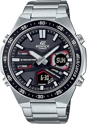 Analog-numéric watch EDIFT EFV-C110D-1A4VD with black dial and bracelet for men, black, bracelet.. DIAYTAR NIGERIA: Revolutionizing accessibility to quality products at budget-friendly prices across Nigeria.