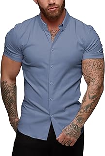 Formal relaxed shirts buttoned with short and stretch -style sleeves for men.. Shop with confidence at DIAYTAR NIGERIA, offering extensive product variety with nationwide delivery.