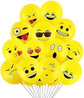 100 pieces Margon Emoji Latex Balloons For Wedding Birthday Valentine's Day Valentine.. DIAYTAR NIGERIA delivers happiness in 5-8 days with our affordable and diverse product range.