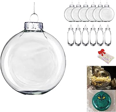 12 pieces yuto 80 mm (3.14 ") Plate glass pearls of rechargeable oval shape, transparent virgin dispeller DIY printable for interior and exterior Christmas tree decoration.. Shop with purpose at DIAYTAR NIGERIA and receive your purchases at unbeatable prices within the week.