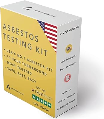 Asbestos test kit - sample test only - 24 -hour NVLAP laboratory result (1 working day) with laboratory test costs included. (5 samples).. Unlock endless possibilities with DIAYTAR NIGERIA's affordable marketplace and reliable delivery service.