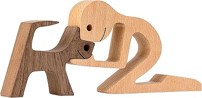 Wooden sculptures for pets, wood sculpture, wooden sculptures made by hand of men and dogs, statue of family family sculpted in the environment respectful of the environment.. Thousands of items, all priced just right — shop DIAYTAR Nigeria today.