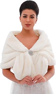 Wedding faux fur shawl, wedding fur scarf, fur shawls and women's shawls.. DIAYTAR NIGERIA: Connecting every Nigerian with quality products at prices everyone can afford.