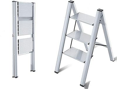 Foldable scale with 3 Sunrise aluminum stool steams with solid non -slip pedal and scale.. Navigate countless options with DIAYTAR NIGERIA's comprehensive marketplace and budget-friendly shipping.