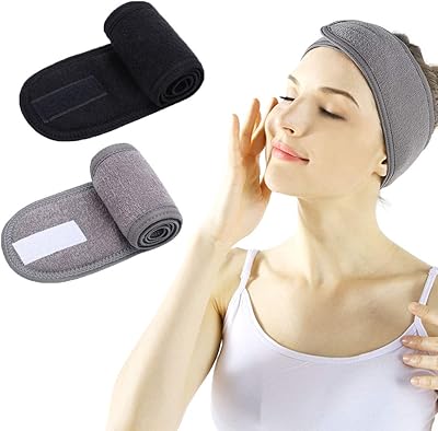 2 -piece amateur facial spa banner, adjustable sports band in sponge fabric with magic ribbon for women.. DIAYTAR NIGERIA delivers value, variety, and convenience with our nationwide 5-8 day shipping.