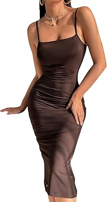 Asymmetrical dress with ruffles and spaghetti straps for women from Georgeletter.. Shop confidently with DIAYTAR NIGERIA, offering affordable prices and reliable delivery within a week.