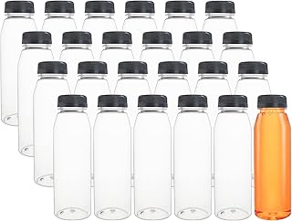 24 bottles of transparent PET plastic juice with lids.. Shop from anywhere in Nigeria and receive your DIAYTAR purchases at affordable prices within a week.