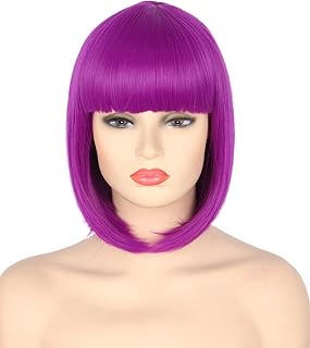 Costume unisex of short hair and rights for women and girls, purple.. More than a store — DIAYTAR Nigeria is your shopping partner.