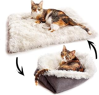 Foldable and Convertible Team Cat Bed, 2 in 1 Sleeping Nest, Warm and comfortable padded bed for kittens and puppies.. Discover the convenience of DIAYTAR NIGERIA's vast product range delivered affordably in 5-8 days.