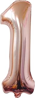 Ballon number 1 in pink gold for 1st anniversary decorations - Grand 40 "| 1 Ballon in pink gold for birthday party supplies for 1 year old girls | 1 pink gold ball number 1 for 1st anniversary and high chair decorations.. With DIAYTAR Nigeria, everything is within reach — and within budget.