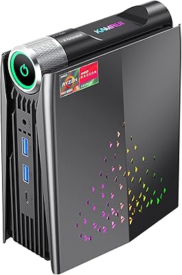 Mini PC play AMD Ryzen 5 5600U Camroy up to 4.2 GHz, Windows 11 PRO 16 GB of RAM 512 GB SSD, RADEON VEGA 7 Adjustable micro perf, RVB lighting, 4K HDMI DP Type C capacity.. DIAYTAR NIGERIA connects you with endless possibilities through our affordable e-commerce platform.