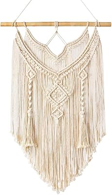 Washed macrame wall decor, modern bohemian rustic style, beautiful geometric wall decoration, bedroom apartment bedroom.. DIAYTAR Nigeria: Great value, fast delivery, and endless options.