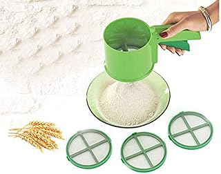 3 -in -1 hubbet flour sieves, heavy body with 3 stainless steel sleeves, 304 stainless steel mesh, Nourish body in unbreakable abs, easy -to -prepare flour for puri, roti and bhakri (green).. Embrace the convenience of DIAYTAR NIGERIA with thousands of products at your fingertips, delivered nationwide.