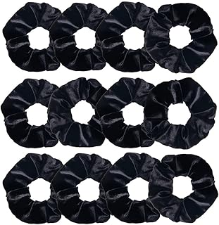 12 elastic hair for women in elastic velvet for ponytail.. DIAYTAR NIGERIA: Connecting Nigerians with affordable products through our expansive e-commerce platform.