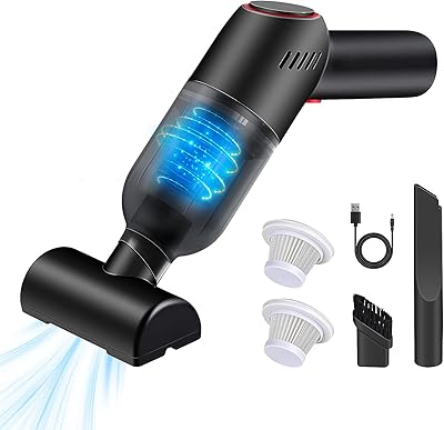 Roexin wireless hand vacuum cleaner, mini rechargeable hand vacuum cleaner, high suction of 8,000 PA, wireless portable mini vacuum cleaner for carpet and car - black.. DIAYTAR NIGERIA transforms online retail with unbeatable prices and consistent delivery timeframes.