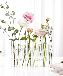 Crystal glass test tube, flower vase, office plant pot for hydroponic plants for the house, the garden, DIY wedding decoration, 8 pieces.. Your digital shopping companion, DIAYTAR NIGERIA offers exceptional value with delivery in less than 8 days.