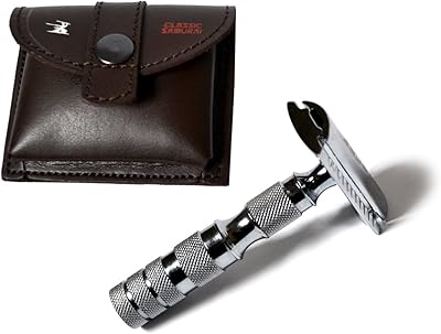 CS-205 Classic Samurai Travel Travel Safety Rasper with chrome-down double-cutting edge with free leather case.. Experience shopping without stress at DIAYTAR NIGERIA's comprehensive and budget-friendly platform.