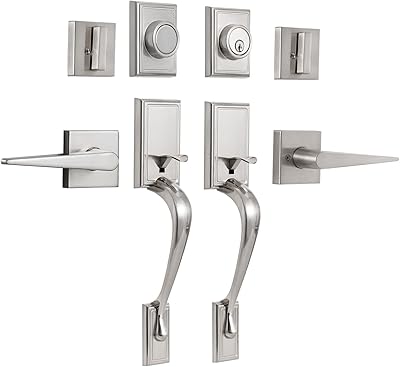 Set of Double Neutype door locks, set of front door handles, set of input handles with dummy, set of robust double door handles with single cylinder dies and lever handle, satin nickel.. Shop across boundaries at DIAYTAR NIGERIA and enjoy budget-friendly nationwide delivery within the week.
