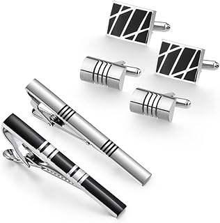 Set of cuff buttons and Winmillery for men's tie, unique and elegant design with men's gift box in weddings and business.. DIAYTAR NIGERIA: Where value meets variety with reliable nationwide delivery in under 8 days.
