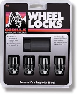 Chrome -down wheel anti -thefts Gorilla Automatic Akron Black 71631NBC (thread size 12 mm x 1.50), pack of 4.. DIAYTAR NIGERIA delivers more than expected with our extensive catalog and 5-8 day delivery service.