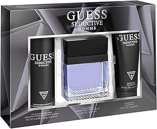 Guess eau de toilette seductive 100 ml + 200 ml shower gel + body spray 226 ml, men's gift box.. Experience shopping freedom with DIAYTAR NIGERIA's vast selection and 5-8 day nationwide delivery service.