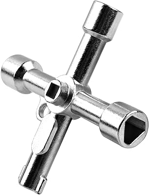 Multifunction 4-way switch LWC USNG Square switch-plaque-tangle in cross stainless steel for tap.. DIAYTAR Nigeria — the online store where variety meets value.