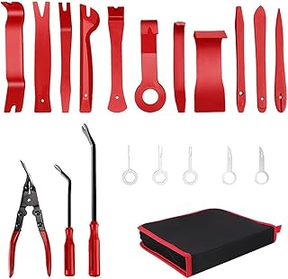 AUTRETTI 19 Parts Tools for lining tightening pliers of car dashboard car kit of audio removal tools with storage bag.. Affordable convenience is here — shop DIAYTAR Nigeria today.