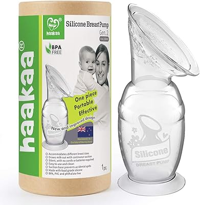 Manuel Haakaa breast pump with suction cup base, 100 % food silicone, BPA, PVC, phthalates, 4 oz 100 ml.. Discover the convenience of DIAYTAR NIGERIA's vast e-commerce platform with delivery in just 5-8 days.
