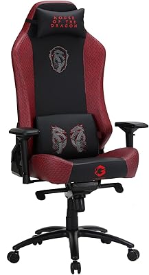 Gameon license game chair with adjustable 3D armrest and metal base - house of the dragons.. DIAYTAR NIGERIA delivers affordability and convenience to your doorstep within 8 days of purchase.