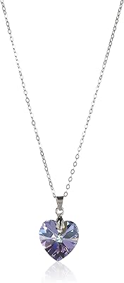 Sterling silver necklace with pendant in Cristal in Swarovski purple for woman from Sweet.. Say goodbye to long wait times — DIAYTAR Nigeria ships in just 5–8 days!