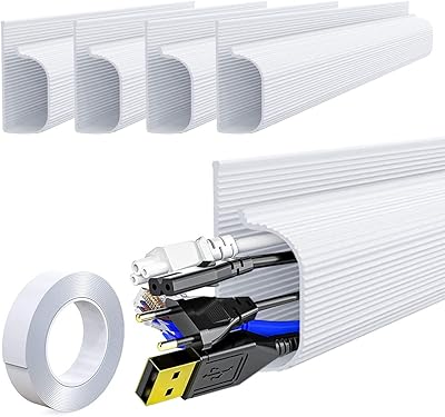 Sticker cable management under the Wawasia 4 -room PVC chemin for canal.. Navigate through thousands of products at pocket-friendly prices with DIAYTAR NIGERIA's easy-to-use platform.