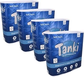 Tanky sustainable toilet paper | 36 rollers, 2 thicknesses, 200 leaves each | Made in the United Kingdom | Unrolled, environmentally friendly, rot -proof, soft and resistant | (4 x 9 rollers).. DIAYTAR NIGERIA makes quality accessible to all with our affordable prices and quick delivery service.