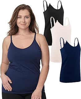 Breastfeeding tank top, maternity shirts, fine straps tank tops with integrated bra, lot of 3.. Your trusted e-commerce destination, DIAYTAR NIGERIA offers extensive variety with reliable shipping.