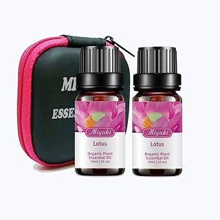 Bottle of organic botanical oils, 100 % pure lotus oil for diffuser, massage, sleep, bath, skin and hair care - 2 x 10 ml package.. Shop across categories with ease at DIAYTAR NIGERIA, delivering affordability within the week.