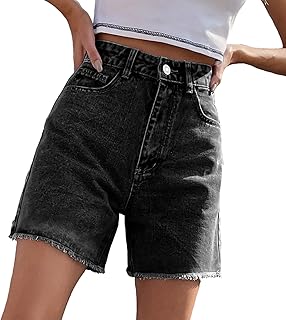 SP Show do jeans high waist for women, raw hem shorts, classic summer jeans with pockets.. Shop without limits at DIAYTAR NIGERIA and receive your purchases at budget prices within the week.