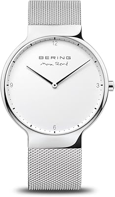 Unisex quartz watch for adults, analog display and stainless steel bracelet 15540-004, polished silver, 40 mm, silver/white.. DIAYTAR NIGERIA: Making online shopping accessible with affordable prices and nationwide delivery service.