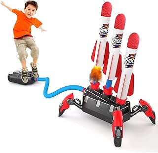 Joystroke launcher toy, flying rocket toy, air rocket launcher toy, outdoor toys for children boys, garden toys for girls, birthday gift, 6 foam rockets.. Order today, receive this week — shopping with DIAYTAR Nigeria is that simple.