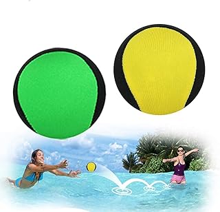 Holomal Lot of 2 water jumping balls to relieve the tension of the hands, jumping ball for swimming pool, beach, ocean and outdoor activities (yellow + green, 5.5 cm).. DIAYTAR NIGERIA brings affordable products to every doorstep with our reliable 5-8 day shipping.