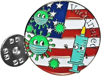 Vaccinated pin - 25 mm enamel vaccine pin at.. DIAYTAR NIGERIA: Where every purchase is affordable and delivery is always within a week.