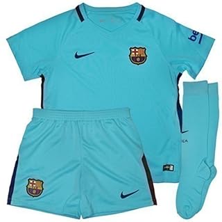Exterior junior football kit of the FC Barcelona 2017-18 stadium (XL).. Shop smarter with DIAYTAR Nigeria — affordable prices and a wide product range delivered in just 5 to 8 days.