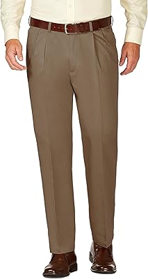 Haggar men's pants with folds on the front and stretch hidden size.. Shop like never before with DIAYTAR NIGERIA's comprehensive marketplace and budget-friendly shipping.