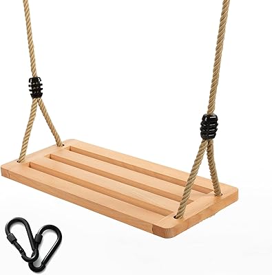 Wooden swinging bench for children and adults garden bench with rope.. Your daily needs delivered to your door — DIAYTAR Nigeria style.