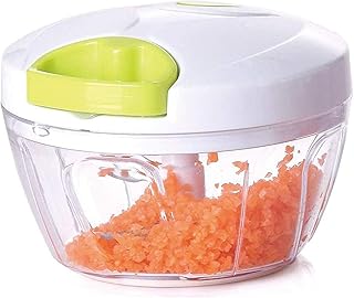 Quick and easy-to-fire vegetable chopper of 500 ml, solid-plastic degree in solid plastic, fruit and onion slices (white).. DIAYTAR NIGERIA: Transforming online retail with affordable prices and consistent 5-8 day nationwide delivery.